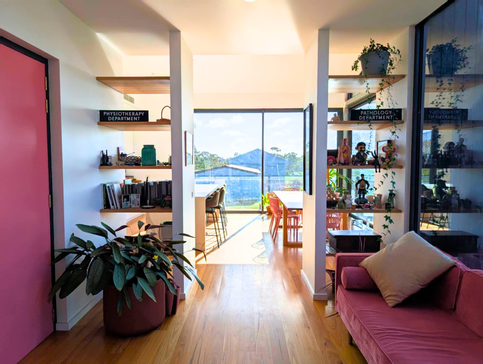 The Axe Creek House, Bendigo: living area of the new home